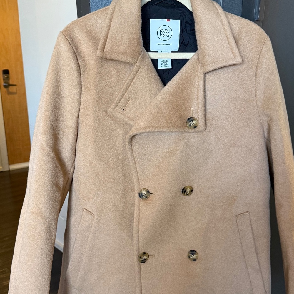 North and Mark Tailored Wool & Cashmere Peacoat - Only worn ONCE!
